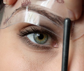 stencil brow shaping